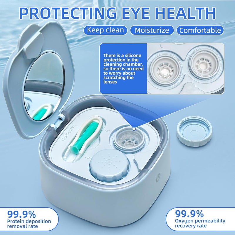 UpaClaire Rigid Keratoplasty Scleral Ultrasonic Contact Lens Cleaner for OK Lens and RGP Lenses - Image 2